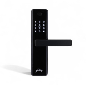godrej locks digital lock  catus advantage  smart lock for wooden door  4 in 1 access  fingerprint  rfid  pin access  mechanical key  matte black finish i 3 year warranty smart door lock