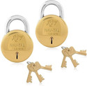 Godrej Locks Nav-tal 7 Levers Brass Padlock Padlock