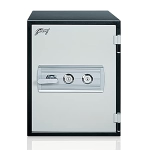 godrej security solutions safire mechanical home locker - 40l black amp silver vertical