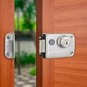 Godrej Rim Lock I Rim Deadbolt Ultra XL+ I 2C Deadbolt I for Inside Opening Wooden Main Door | Left/Right Handed Doors I 4 Keys I 5-Year Warranty I Manual Locking I Antique Brass Finish