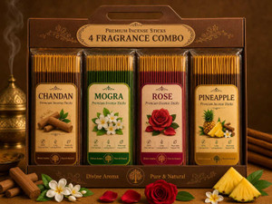 GODSUN ChandanMograRosePineapple 5x100 500gm. 4 Different fragrances