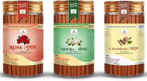 godsun premium rose mogra chandan dry dhoop sticks jar 3100300gm dhoop batti floral sandal rose dhoop