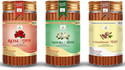 GODSUN Premium Rose, Mogra, Chandan, Dry Dhoop Sticks Jar (3×100)300gm Dhoop Batti Floral, Sandal, Rose Dhoop