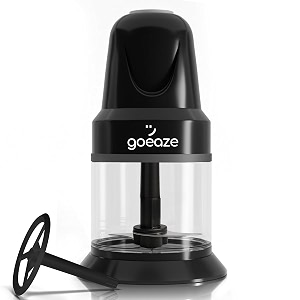 electric chopper 400 watts vegetable chopper cutter 100 pure copper motor chop mince dice stainless steel blade 500 ml one touch operation elegant black