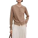 GOELIA Pure Cashmere Wool Cardigans Womens Sweaters