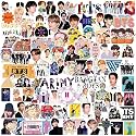 BTS Stickers for Phone Case, Laptop, Water Bottle, Cute Kpop Merch (Pack of 100)