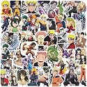 Goelite Re-usable Random Anime Stickers Including Naruto, Jujutsu Kaisen, Demon Slayer, Perfect for Laptop, Phone Case, Diary, Water Bottle (Vinyl Pack of 50)