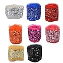 GOELX Fashion Sequence Net Laces for Dresses/Sarees/Lehenga/Suits/Caps/Bags/Decorations/Borders/Crafts - All 8 Colour, Multicolor