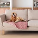 gogobunny 3X Stronger Waterproof Pet Blanket, Scratch Proof Furniture Protector for Dogs Cats, Reversible Cover 30x30 Inch, Dark Pink/Light Pink