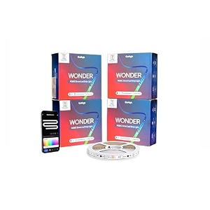 gohigh rgbic wonder smart strip light  20m 5555set  ultrabright leds  works with alexa amp google assistant  wifi amp app  music sync  15m colors for home gaming false ceilings amp diy decor