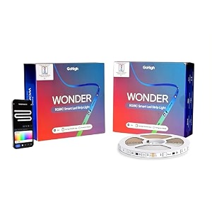 gohigh rgbic wonder smart strip light  10m 55 set  ultrabright leds  works with alexa amp google assistant  wifi amp app  music sync  15m colors for home gaming false ceilings amp diy decor
