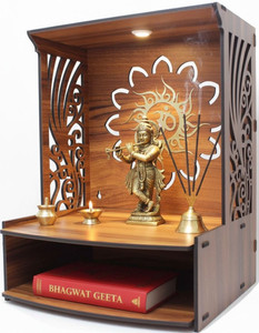 Gojeeva Kraft Engineered Wooden LED Temple Handcrafted