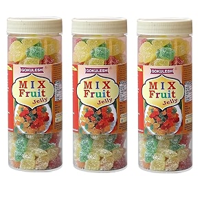 GOKULESH Mix Fruit jelly 200gmpack of 4