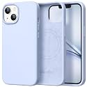 GolbinBox Magnetic for iPhone 13/14 Case, Silicone Cover, Cyan Purple