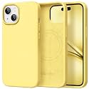 GolbinBox Magnetic for iPhone 13/14 Case, Silicone Cover,Buttercream Yellow