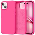 GolbinBox Magnetic for iPhone 15 Case, Silicone Cover, Hot Pink