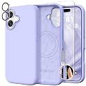 GolbinBox Magnetic for iPhone 17 Case, Silicone Cover, Lilac