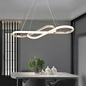 Gold 29.53in Modern Dimmable LED Pendant Chandelier