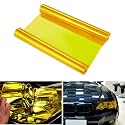 Car Light Tint Film Cars Light Tinted Film Sticker, Gold, 30x100CM