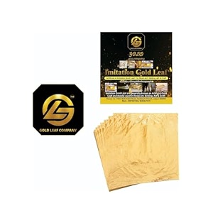 gold 8x8cm gold leaf foil sheets for crafts resin scrapbooking gilding framing nail art craft supplies gold leaf sheets 100 sheets