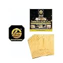 GOLD 8X8CM Gold Leaf Foil Sheets for Crafts Resin, Scrapbooking, Gilding, Framing, Nail Art, Craft Supplies, Gold Leaf Sheets (100)