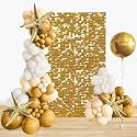 Gold Backdrop Shimmer Wall Panels 3ftx4ft Sequin Birthday Party Backdrop Decorations for Bridal Shower Bachelorette Party Supplies