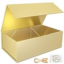 RYDDOY Gold Gift Box, 12x6x4'' Gift Boxes with Lids for Presents