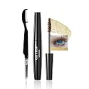Gold Glitter Mascara,Shimmer Sparkle Diamond Colored Mascara for Eyelashes Define Long Lasting Curling,Multi-Use Shimmer Voluminous Colorful Máscara Party Stage Use Eyes Makeup for Women-02