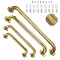 Gold Grab Bar 12" 16" 20" 24" Bundle, Safety Handrail for Elderly