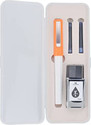 Gold Leaf Jinhao 166 Morandi Orange Color FP Retro Color Edition Extra Fine Nib 0.38mm Fountain Pen (Ink Color - Black)