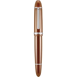 gold leaf jinhao x159 coffee brown acrylic fountain pen  8 fine nib gold trim for writing and calligraphy with refill ink converter brown silver trim
