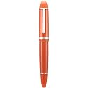 GOLD LEAF Jinhao X159 Orange Acrylic Fountain Pen # 8 Fine Nib Gold Trim for Writing and Calligraphy with Refill Ink Converter (Orange Silver Trim)
