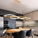 Gold Led Chandelier for Kitchen Island LightingDimmable