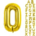 Gold Letter Balloons 40 Inch Large Letter O Balloon Aluminum