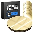 Gold Mirror Centerpieces for Tables, Small, 12 Inch, 12PK, Center Piece