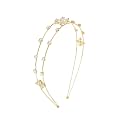 Gold-Plated Bridal Hair Tiara Crown Headband with Crystals for Women & Girls – Wedding, Party & Special Occasions