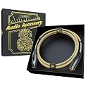 AA AUDIO ACCESSORY Gold Series Star Quad XLR Cables 6.6ft Handmade Mic Cord