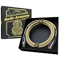 AA AUDIO ACCESSORY Gold Series Star Quad XLR Cables 10ft Handmade Mic Cord