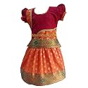 Gold Star Girls traditional pattu pavadai set
