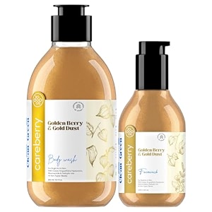 golden berry amp 24k gold dust brightening face wash  body wash combo  ayurvedic 95 natural  niacinamide hyaluronic amp salicylic  sulphate amp paraben free  100 ml  300 ml