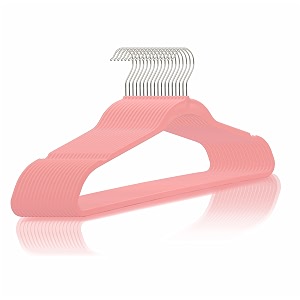 golden bird 20 pcs plastic hangers heavy duty dry wet clothes hangers with non-slip pads space saving hanger super lightweight organizer