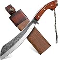 Golden Bird Parang Machete with Wooden Sheath for Cutting Trees Heavy Duty