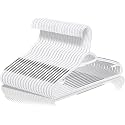 Golden bird Plastic Hangers for Clothes Hanger Wardrobe Storage Organizer Durable Coat Hanger with Shoulder Grooves Ideal for Everyday Use on Cloth (Grey Gripped, 20)