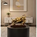 Golden Bull Statue Showpiece for Home Decor