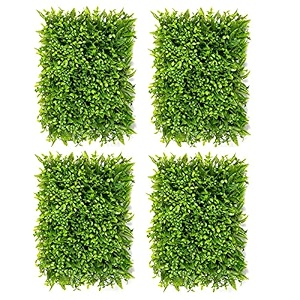 golden cart artificial wall grass for home decoration 4 pcs i grass mat for wall i vertical garden artificial plants natural green 60cm x 40cm x 8cm plastic pack of 4