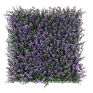 artificial wall grass for home decoration 11 pcs i grass mat for wall i vertical garden artificial plants purple 50cm x 50cm x 8cm plastic pack of 11