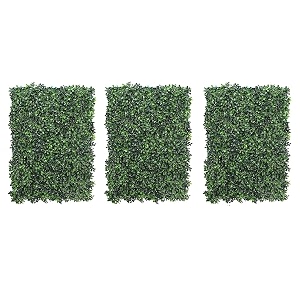 artificial wall grass for home decoration 3 pc i grass mat for wall i vertical garden artificial plants dark green 60cm x 40cm x 3cm plastic pack of 3