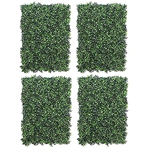 golden cart artificial wall grass for home decoration 4 pcs i grass mat for wall i vertical garden artificial plants dark green 60cm x 40cm x 3cm plastic pack of 4