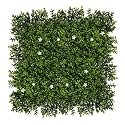 Artificial Wall Grass for Home Decoration (6 Pcs) I Grass Mat for Wall I Vertical Garden Artificial Plants (Green &amp; White Design, 50cm X 50cm X 5cm, Plastic, Pack of 6)