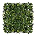 Artificial Wall Grass for Home Decoration (7 Pcs) I Grass Mat for Wall I Vertical Garden Artificial Plants (Lemon Green Design, 50cm X 50cm X 5cm, Plastic, Pack of 7)